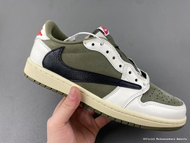 Official Maikesneakers 1 LOW DM7866-200 X JORDAN MEDIUM OG SCOTT TRAVIS OLIVE AIR 0716